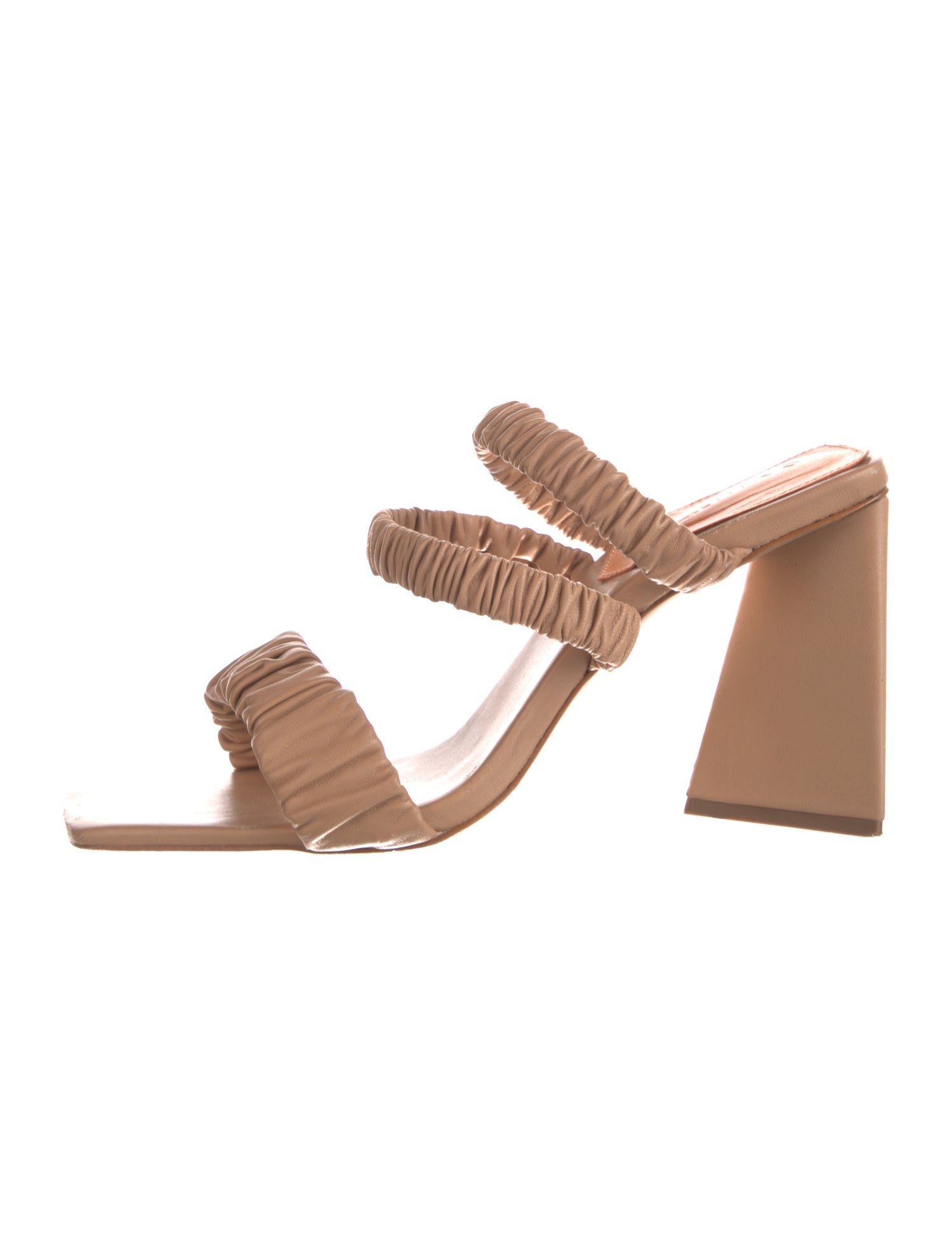 Schutz Leather Slides