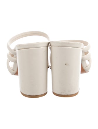 Schutz Leather Slides