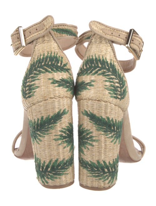 Schutz Embroidered Accent Sandals