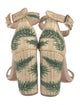 Schutz Embroidered Accent Sandals