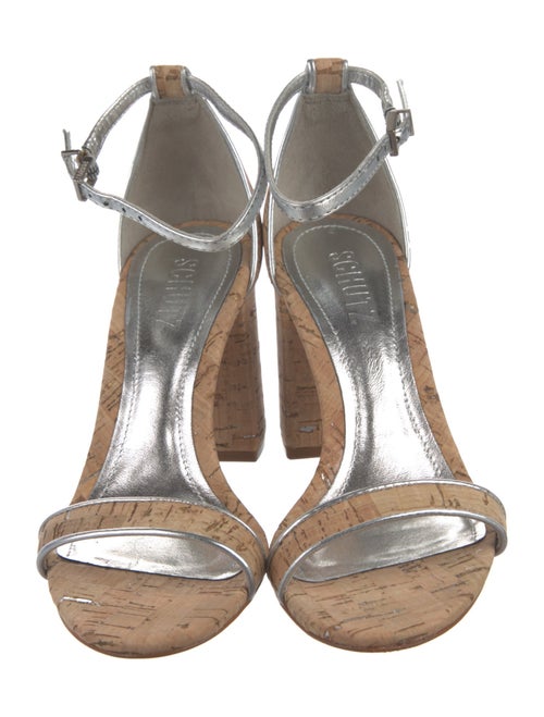 Schutz Colorblock Pattern Sandals