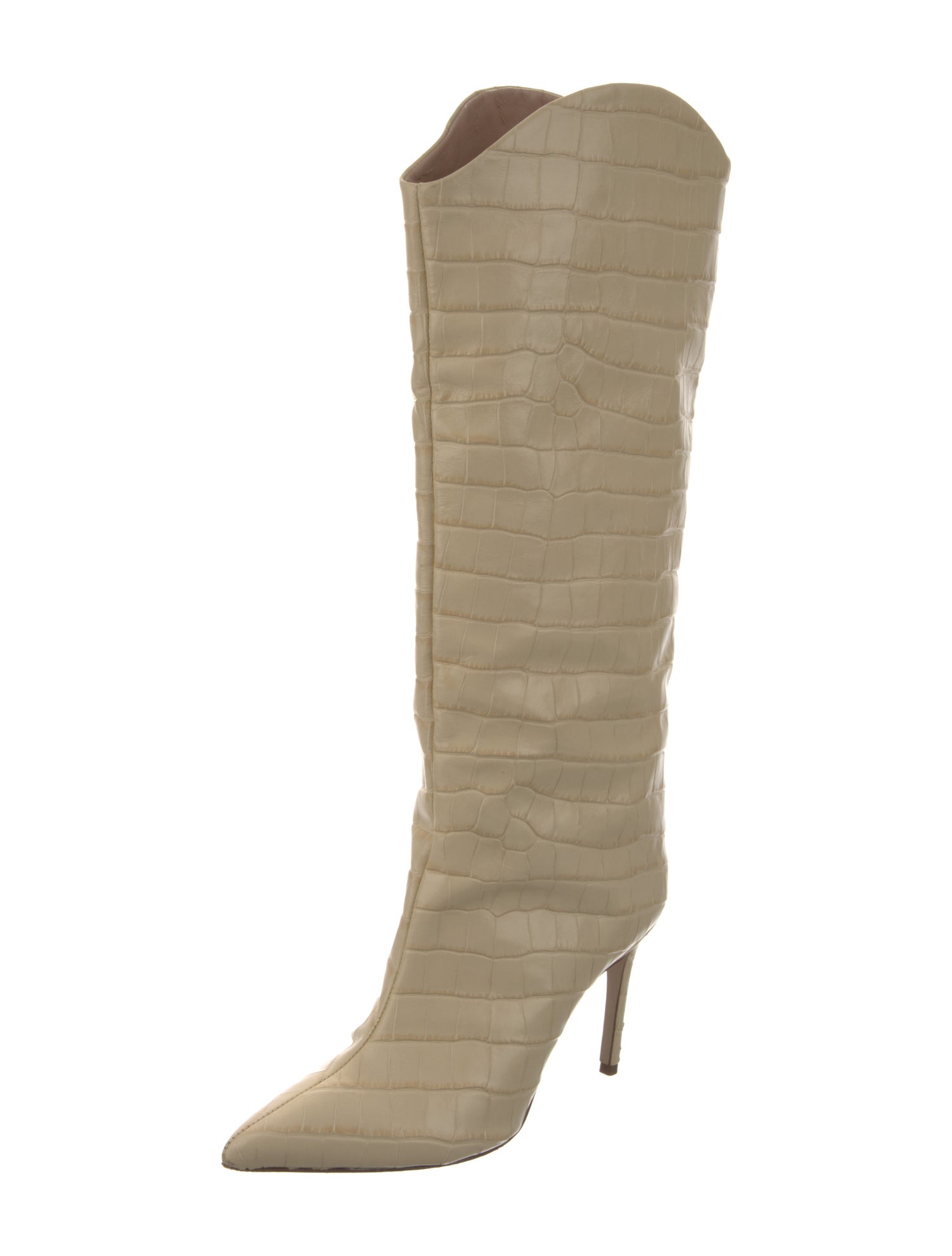 Schutz Embossed Leather Boots