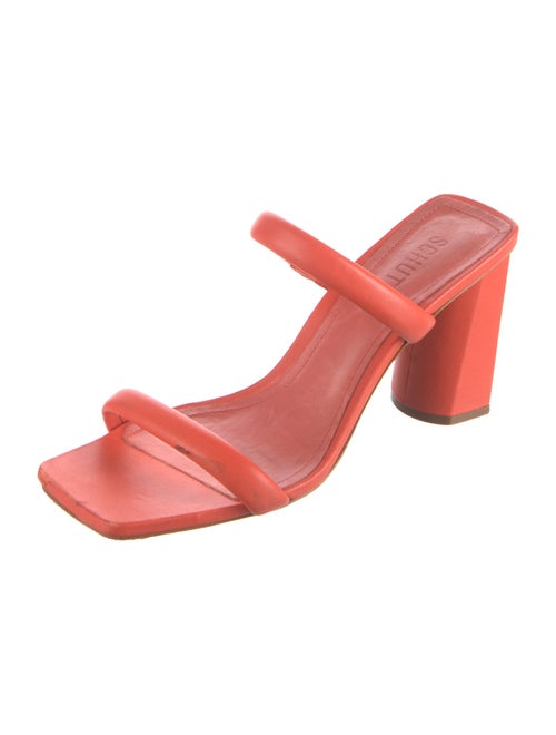 Schutz Leather Slides