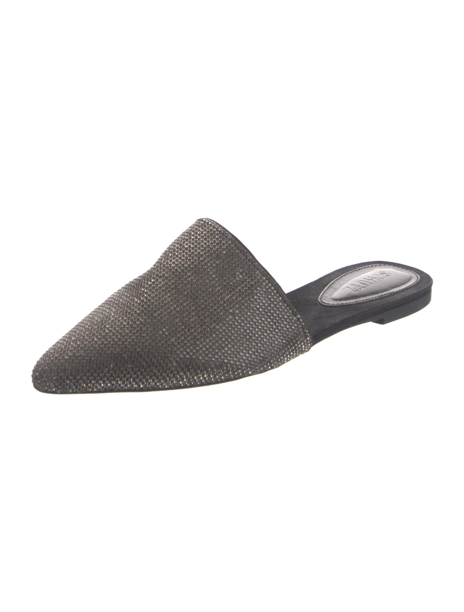 Schutz Crystal Embellishments Mules