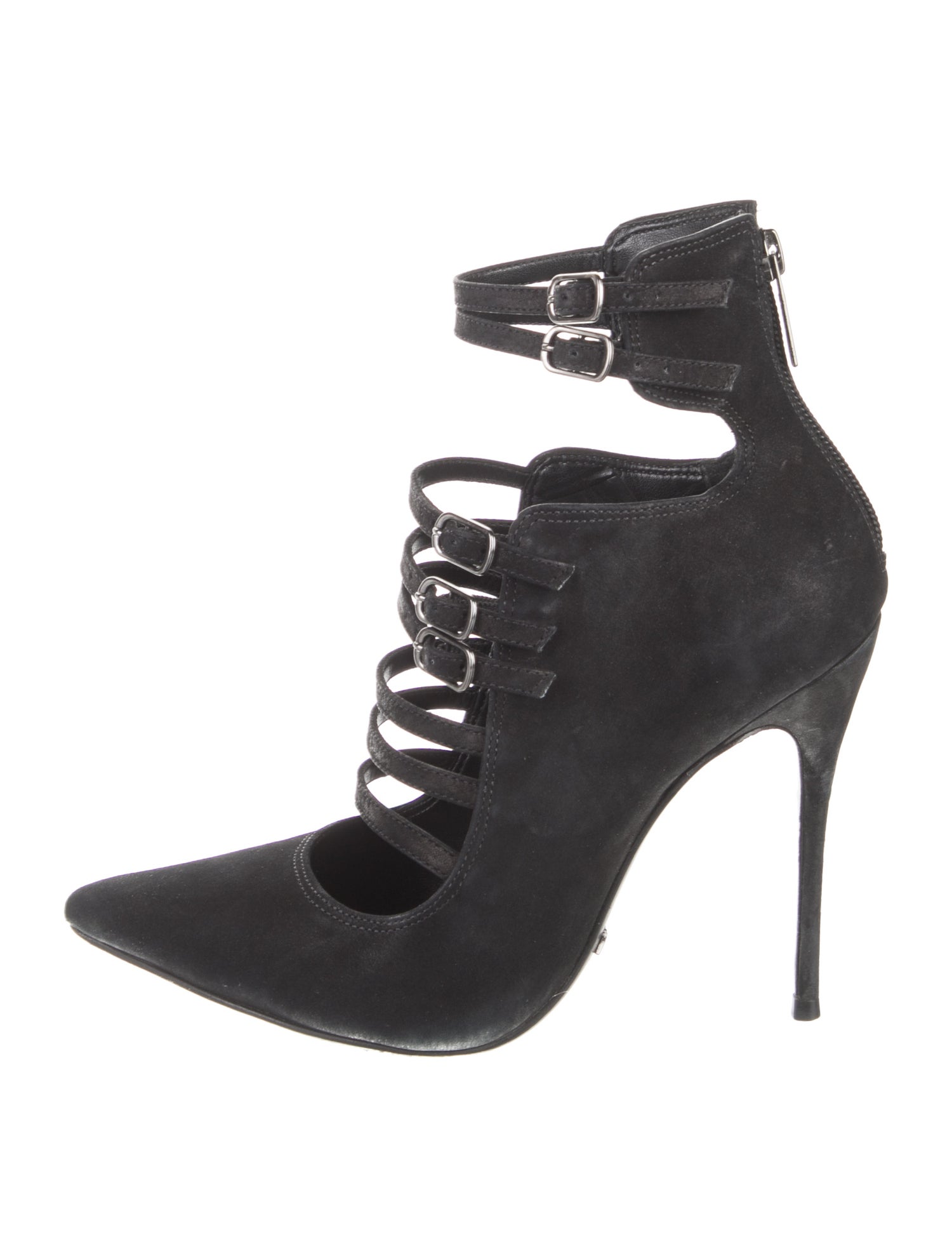 Schutz Suede Printed Lace-Up Boots