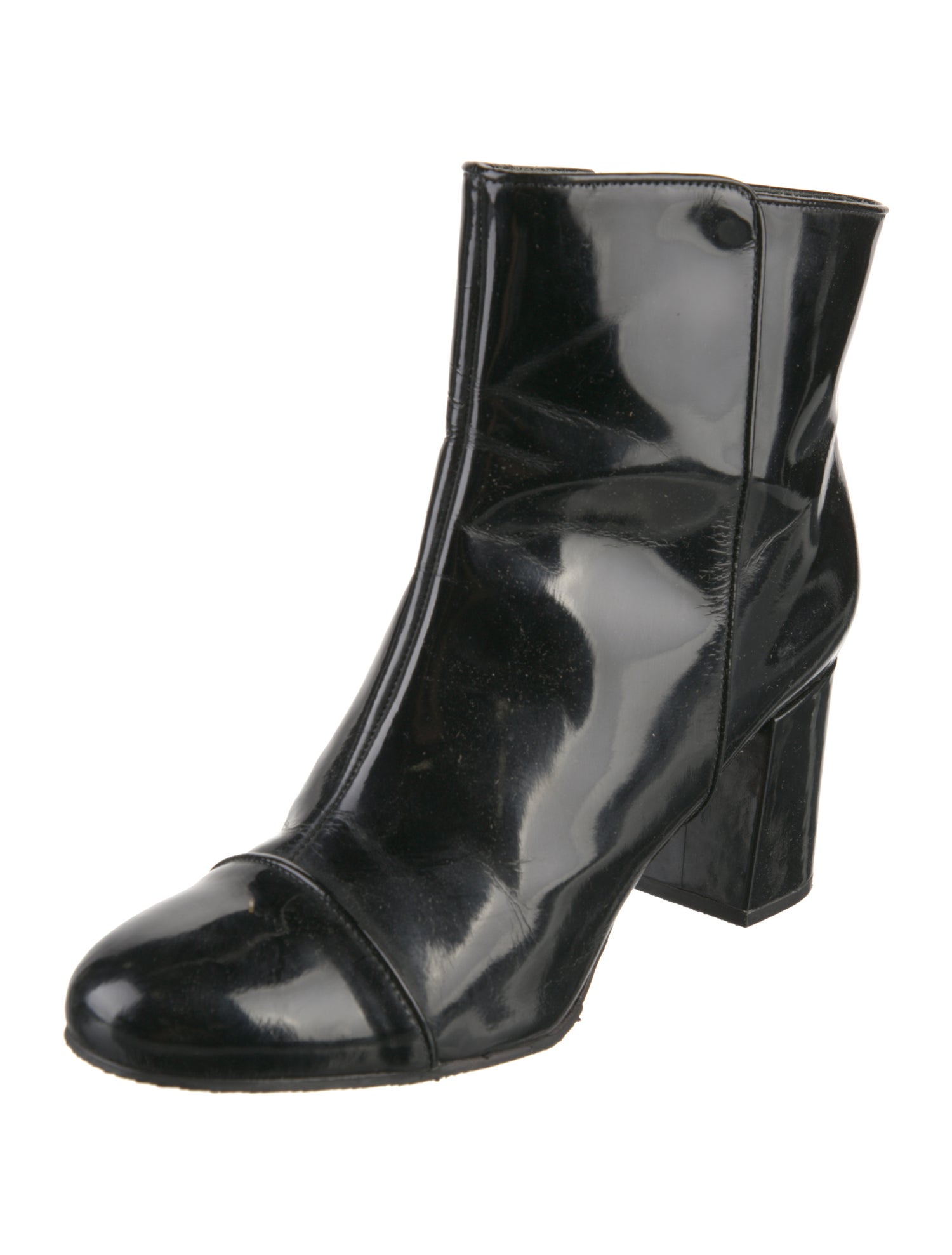 Schutz Patent Leather Boots