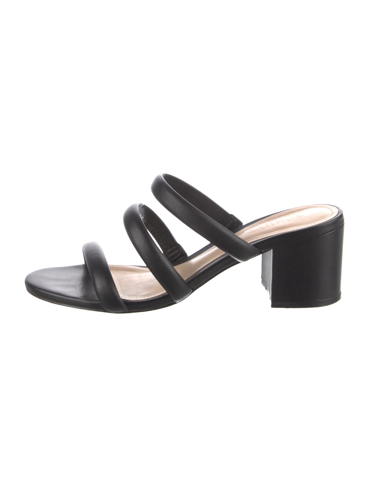 Schutz Leather Slides