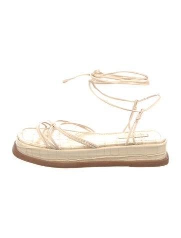 Schutz Sandals Leather Espadrilles US 8.5 |