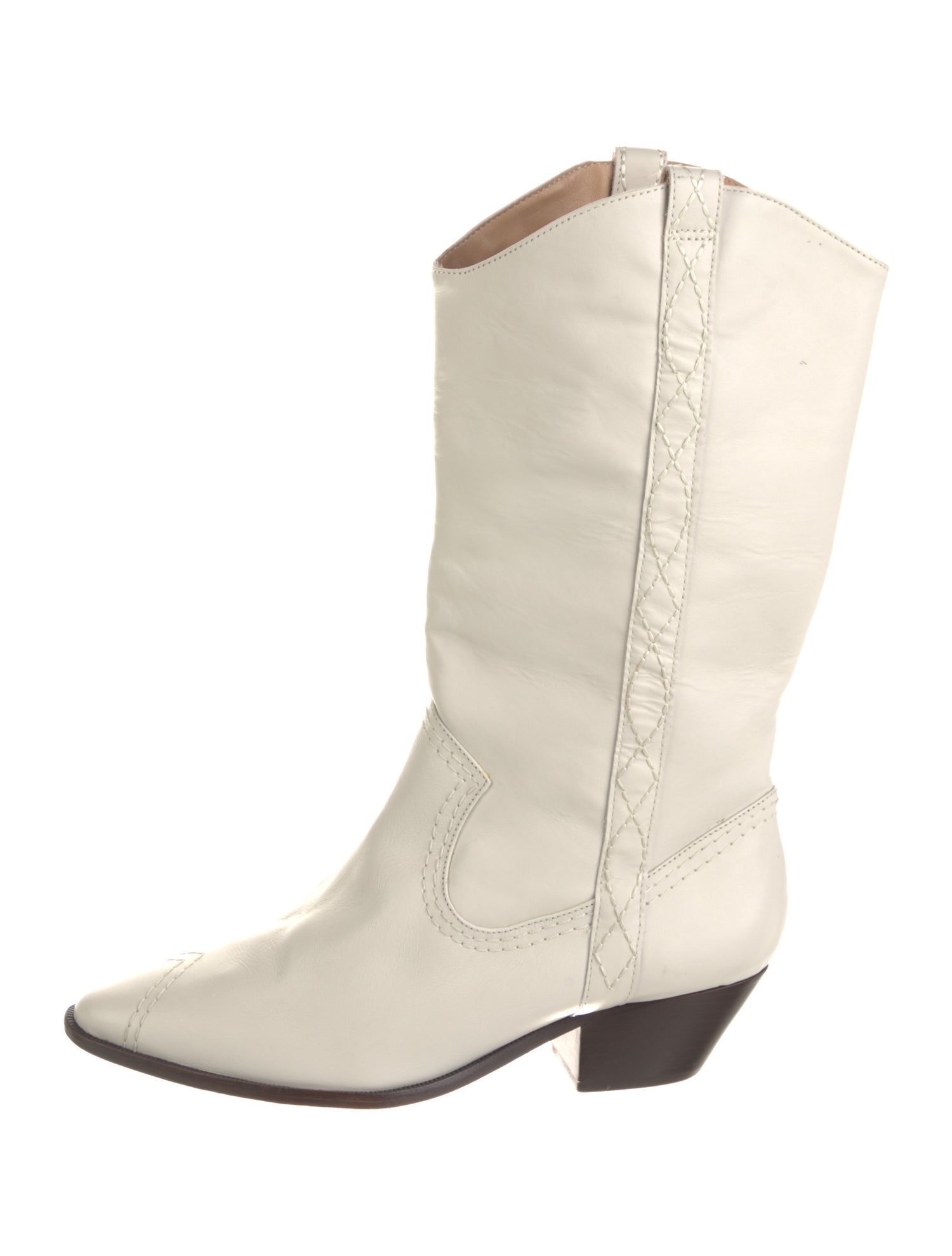 Schutz Leather Western Boots