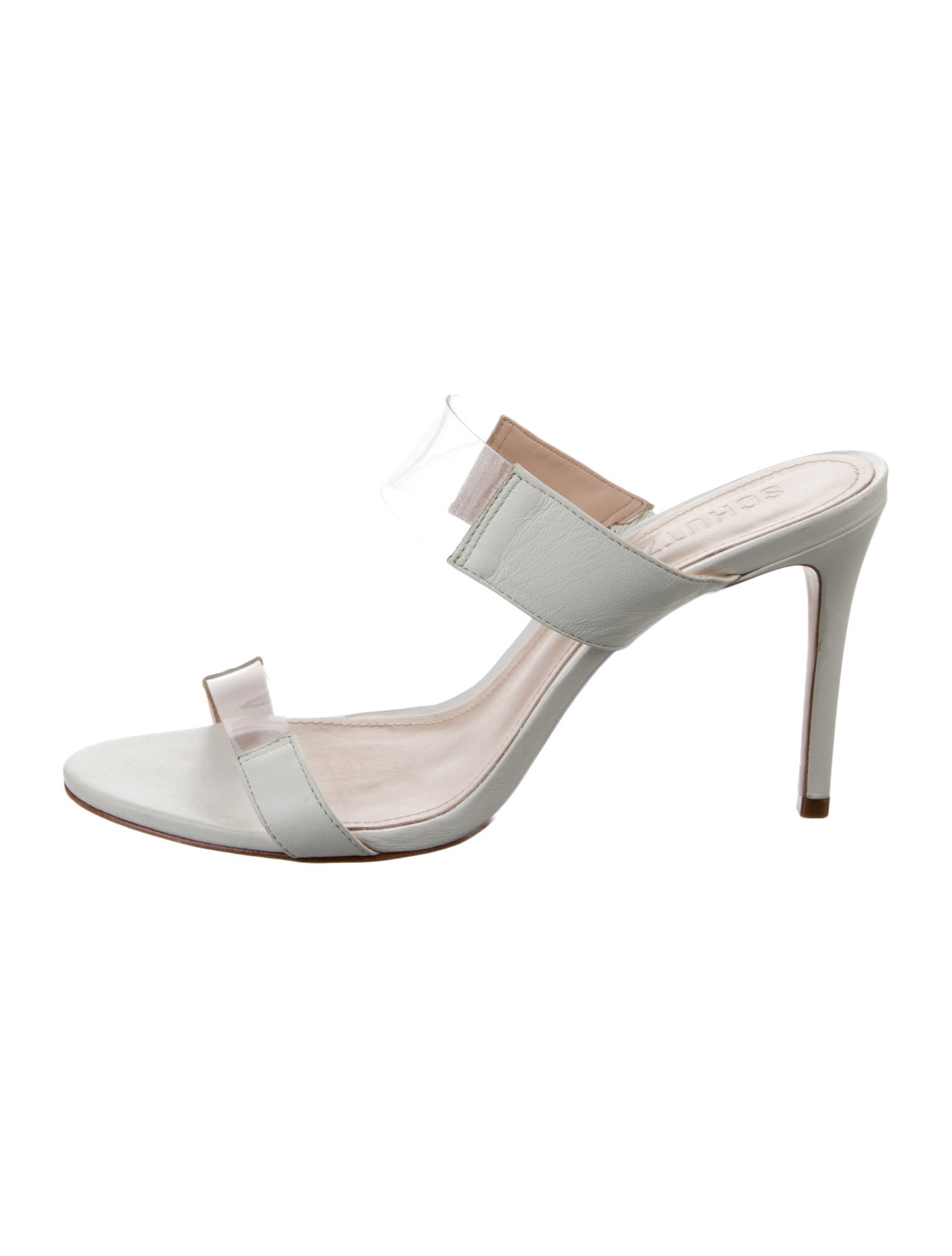 Schutz Leather Slides