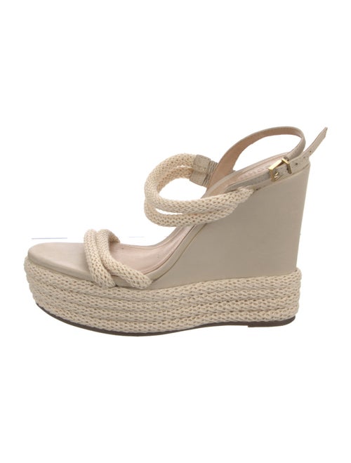 Schutz Leather Espadrilles