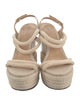 Schutz Leather Espadrilles
