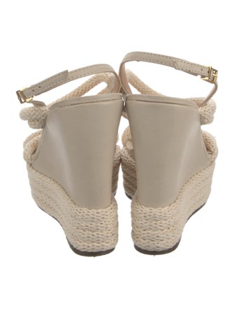 Schutz Leather Espadrilles