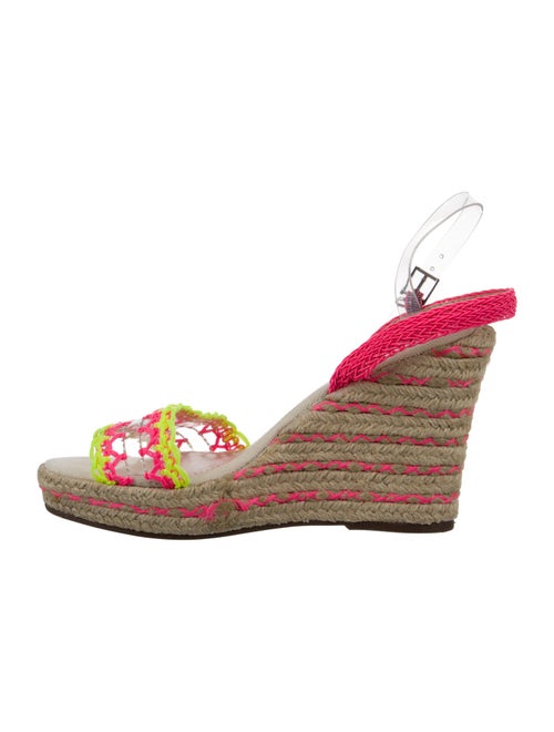 Schutz PVC Colorblock Pattern Espadrilles