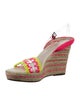 Schutz PVC Colorblock Pattern Espadrilles