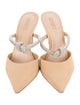 Schutz Suede Crystal Embellishments Slides