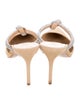 Schutz Suede Crystal Embellishments Slides