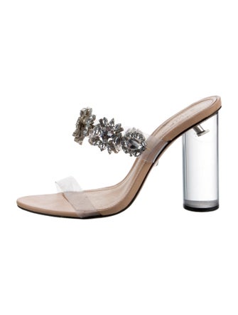 Schutz PVC Crystal Embellishments Slides