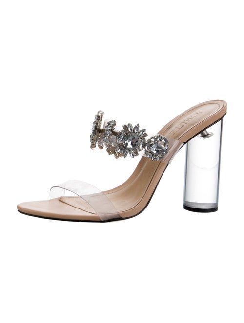 Schutz PVC Crystal Embellishments Slides