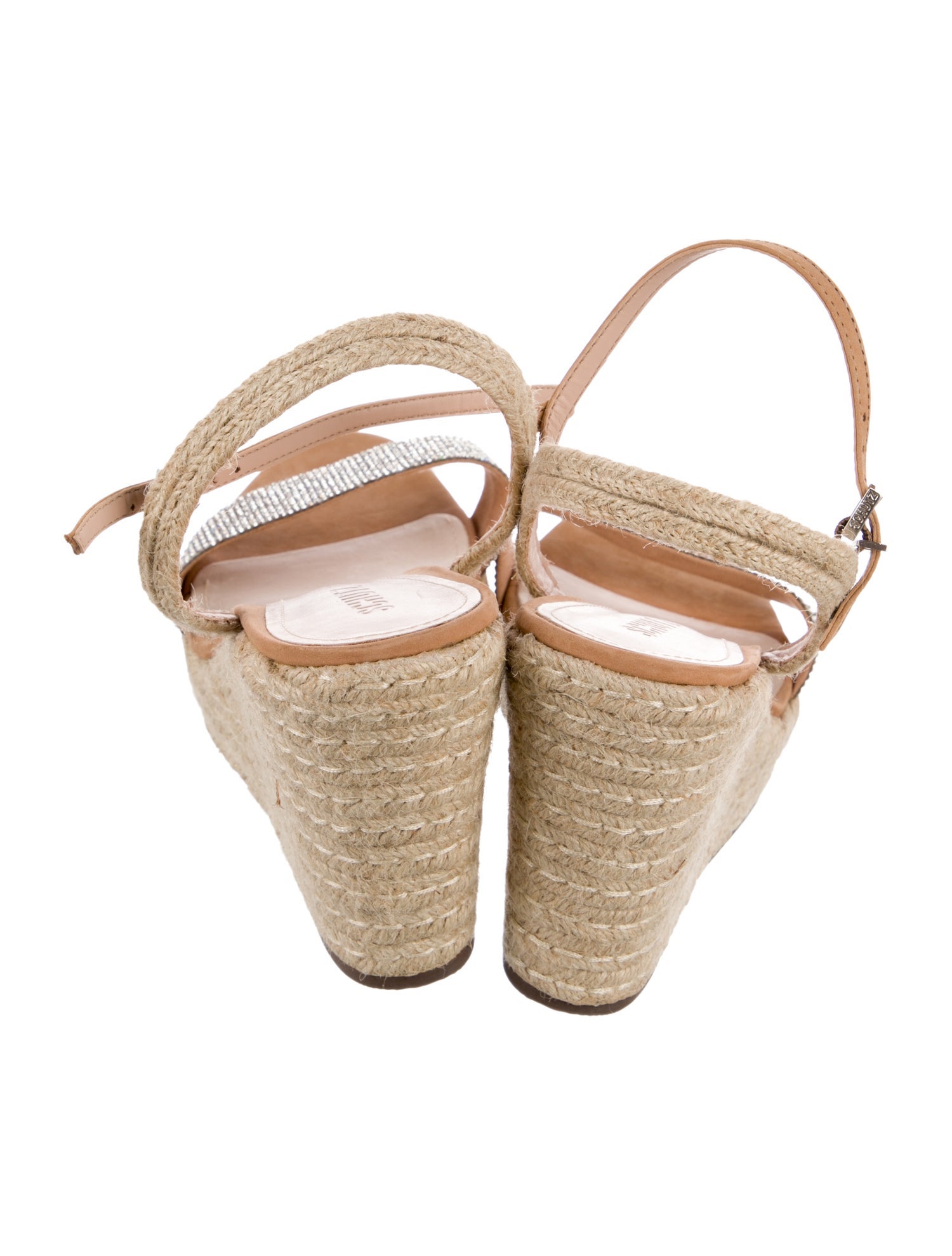 Schutz Leather Colorblock Pattern Espadrilles