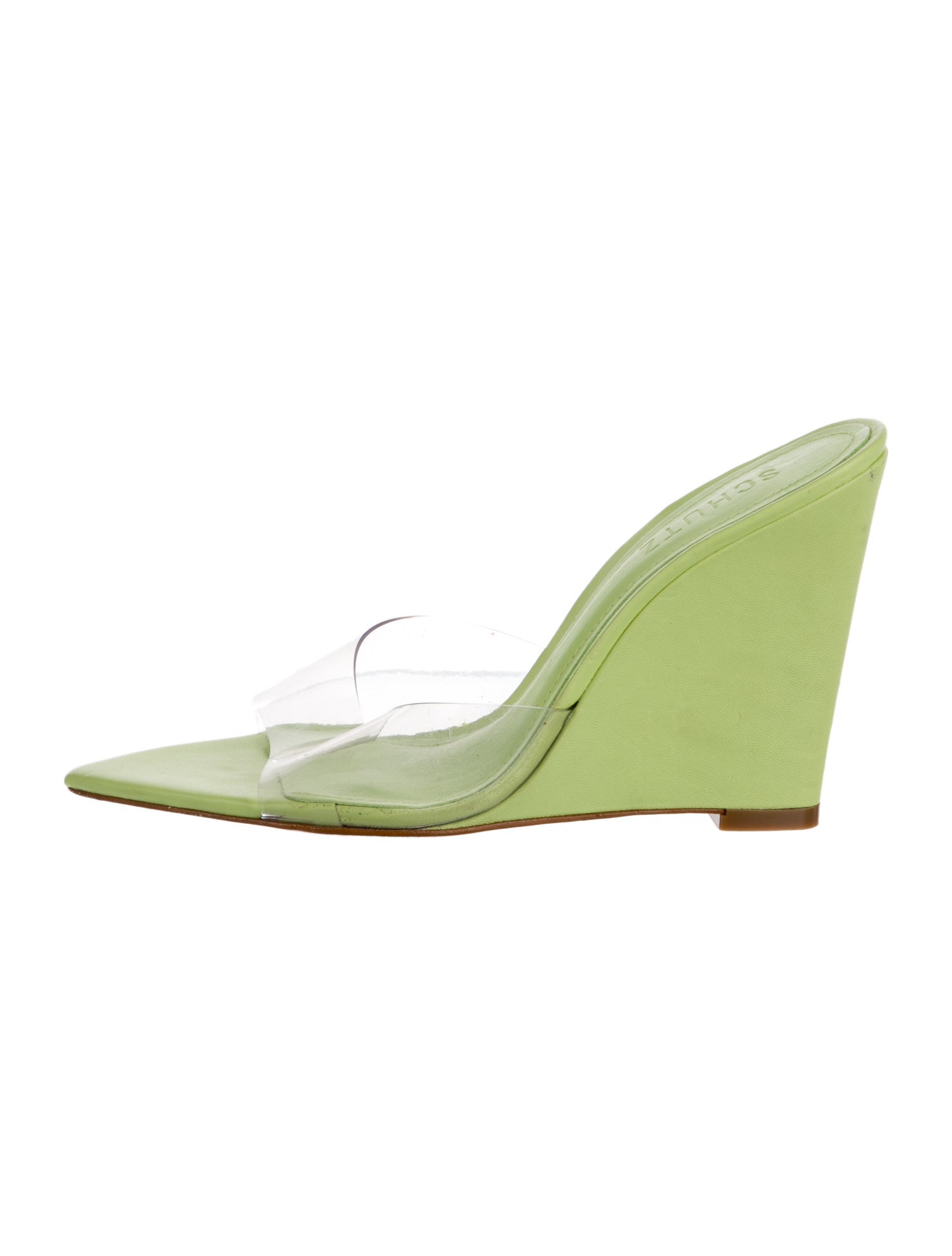 Schutz Leather Slides