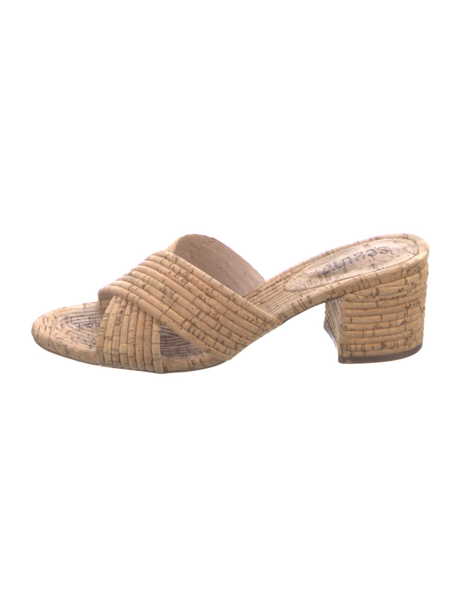 Schutz Printed Pleated Accents Sandals