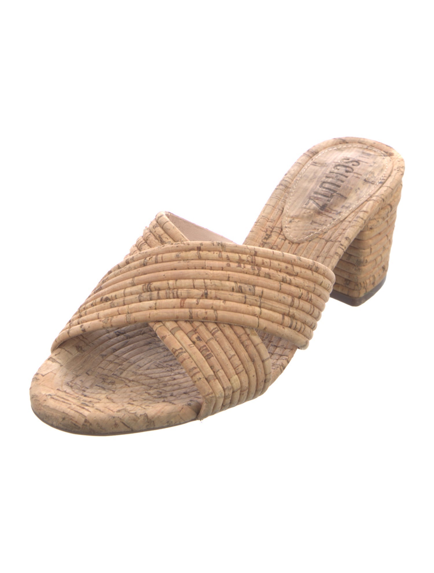 Schutz Printed Pleated Accents Sandals
