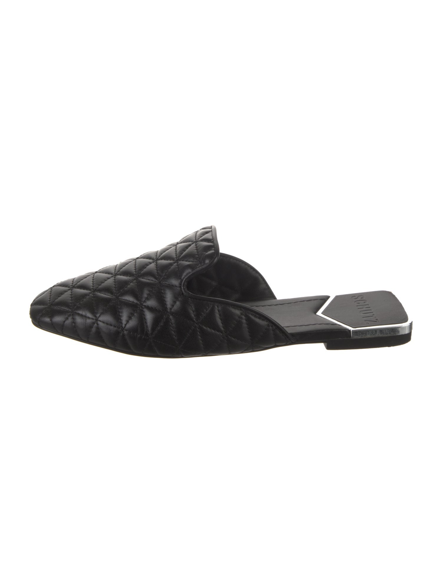 Schutz Patent Leather Mules