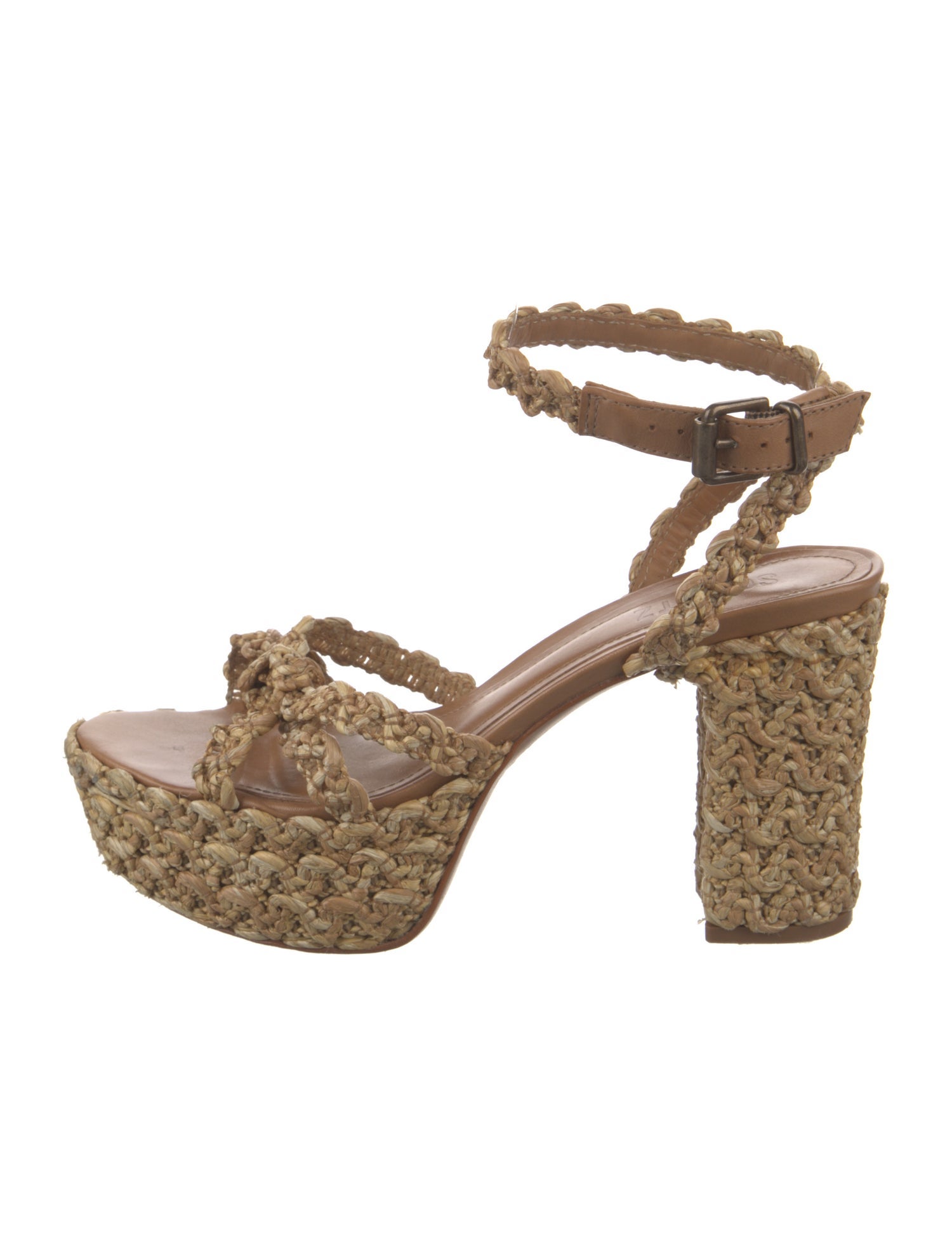 Schutz Raffia Sandals