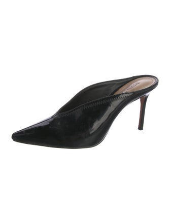 Schutz Patent Leather Mules
