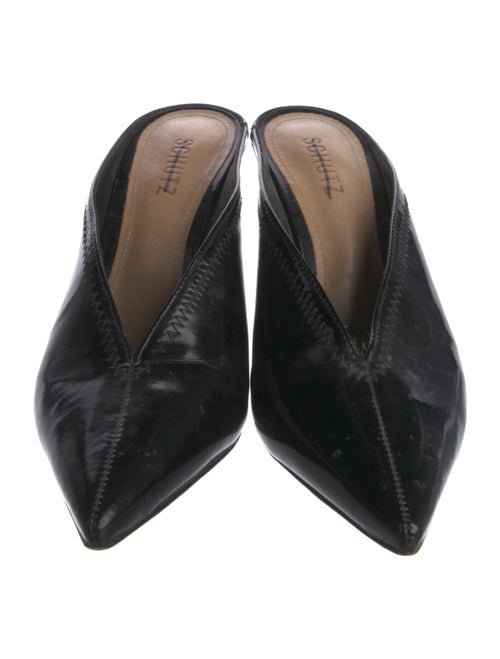 Schutz Patent Leather Mules