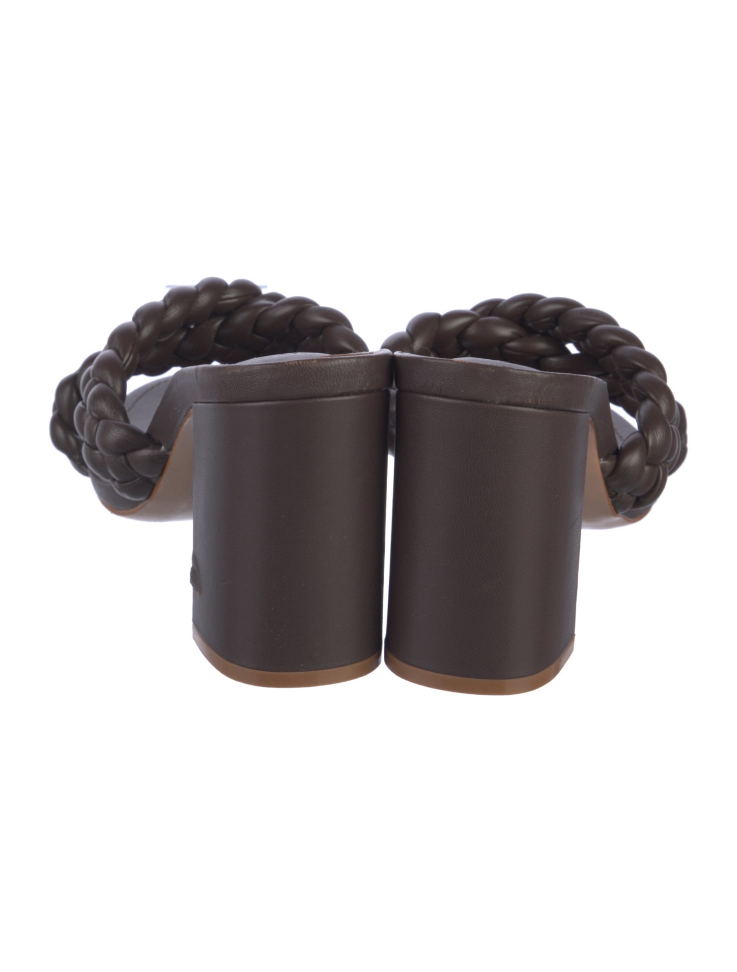 Schutz Leather Slides