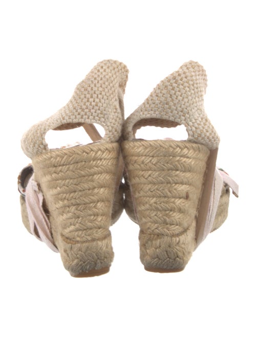 Schutz Canvas Patterned D'Orsay Pumps