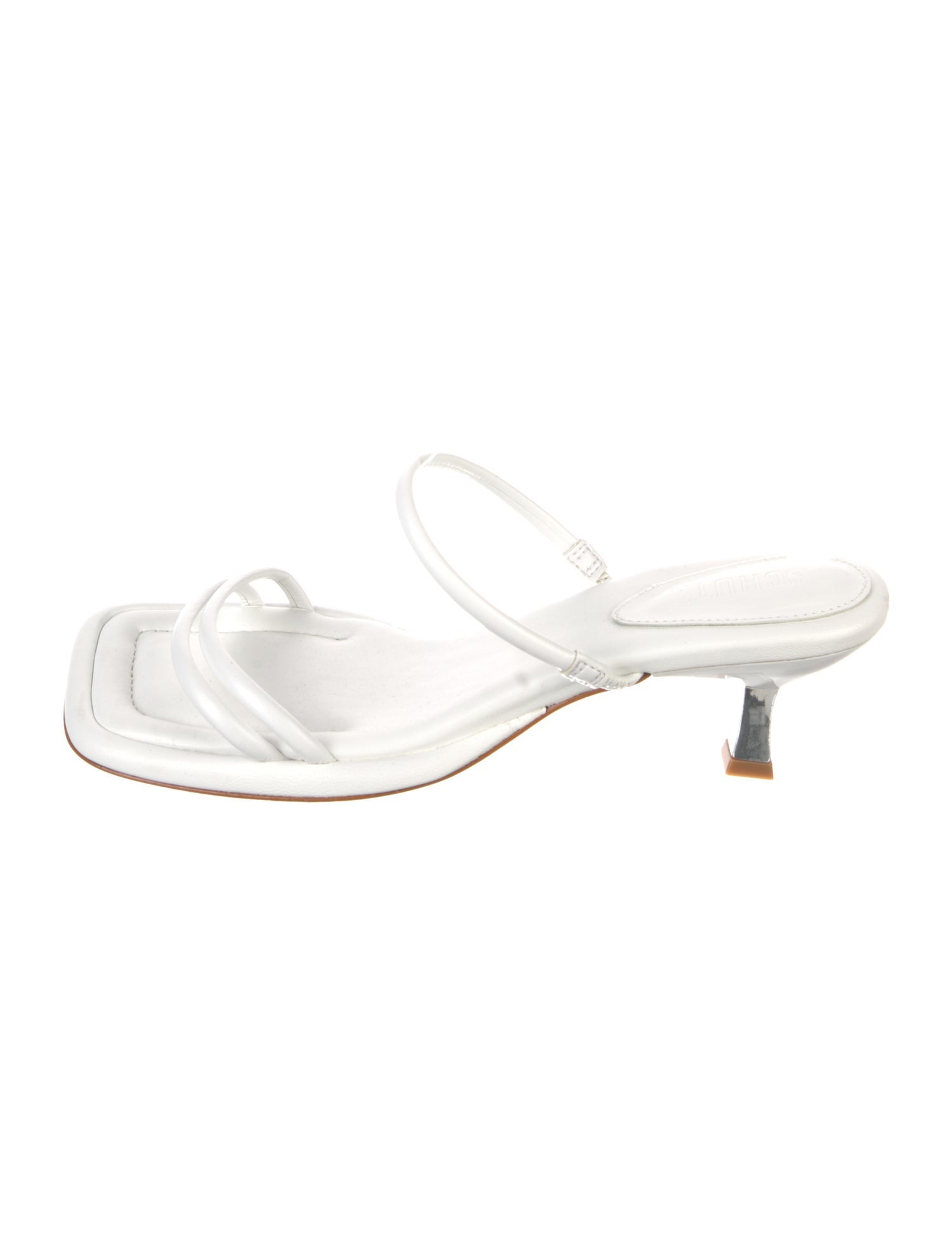 Schutz Leather Slides