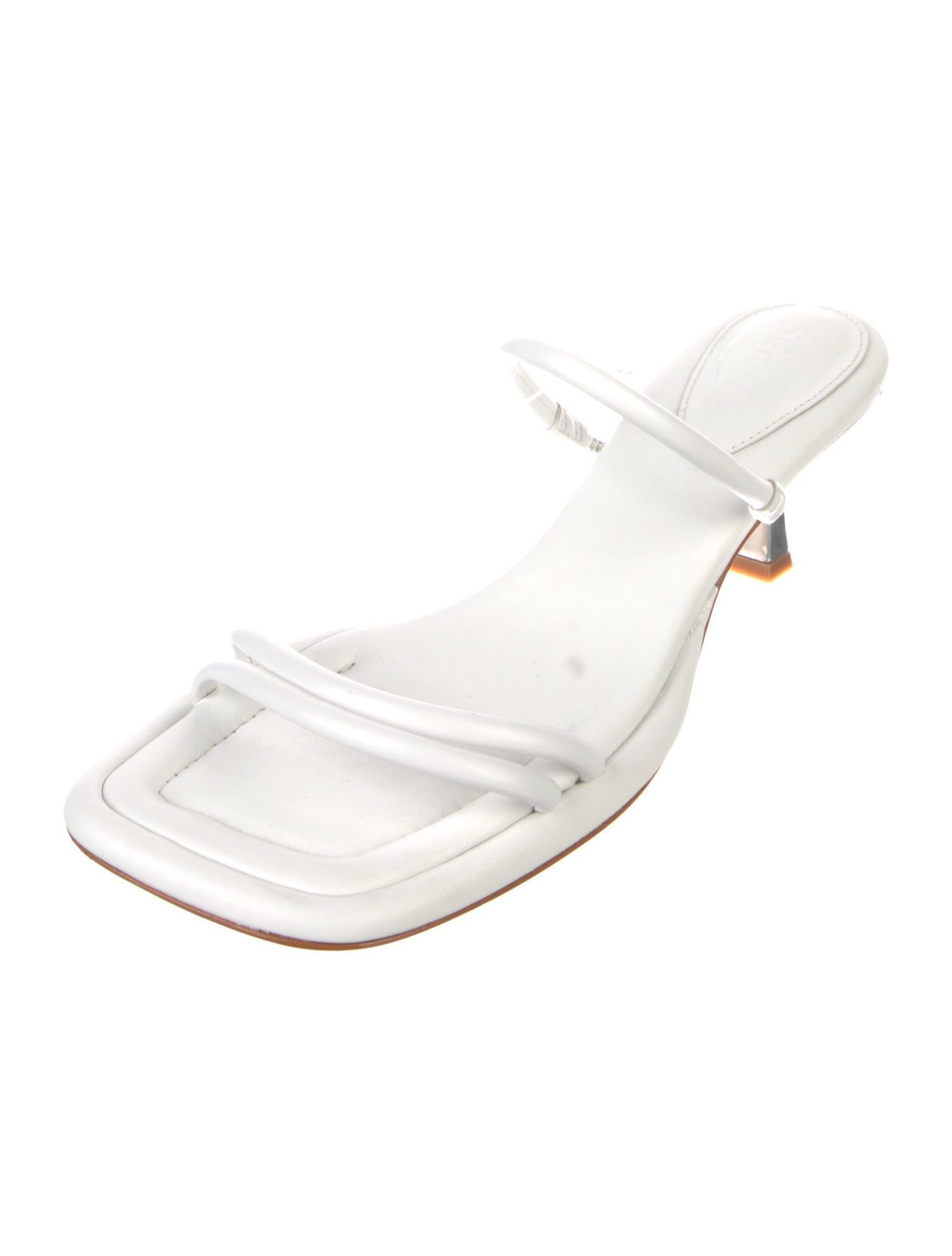 Schutz Leather Slides