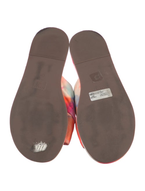 Schutz Leather Printed Slides