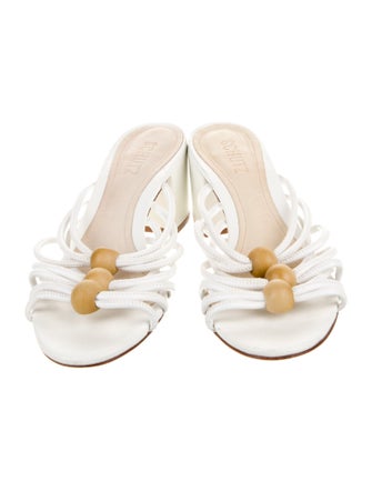 Schutz Leather Slides