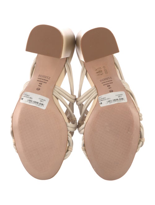 Schutz Leather Slides