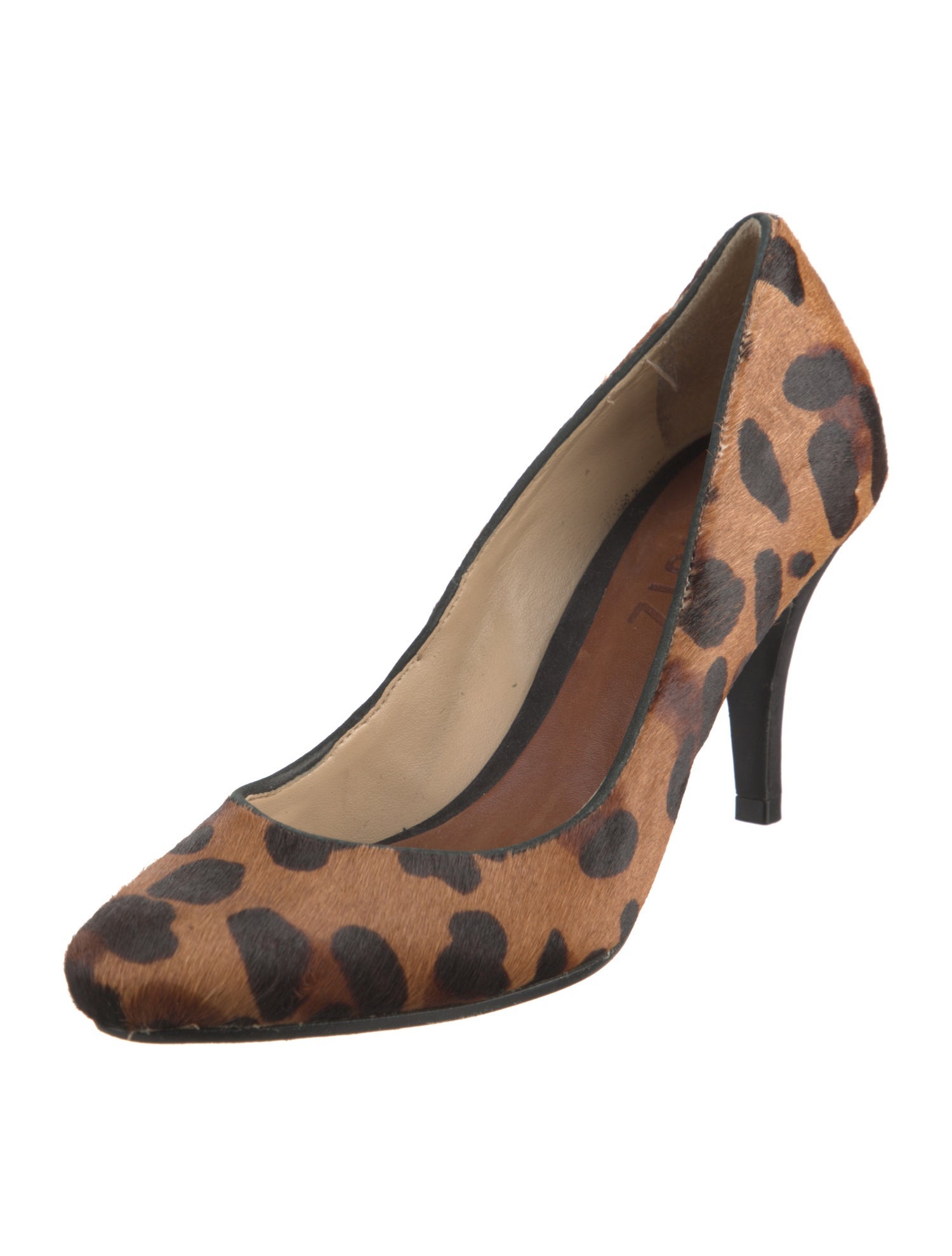 Schutz Ponyhair Animal Print Pumps