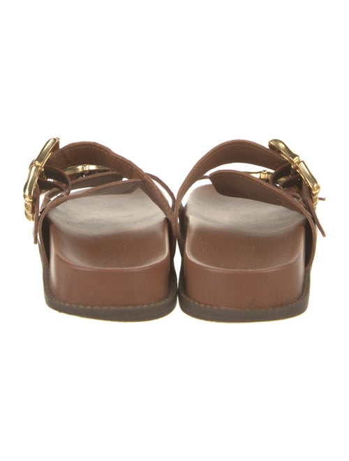 Schutz Leather Slides