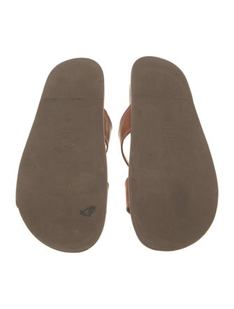 Schutz Leather Slides