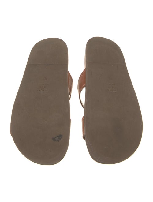 Schutz Leather Slides