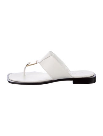 Schutz Leather Slides
