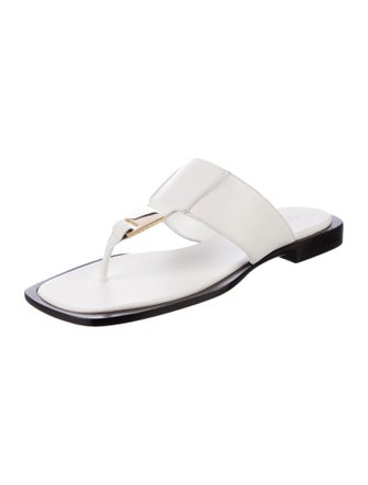 Schutz Leather Slides