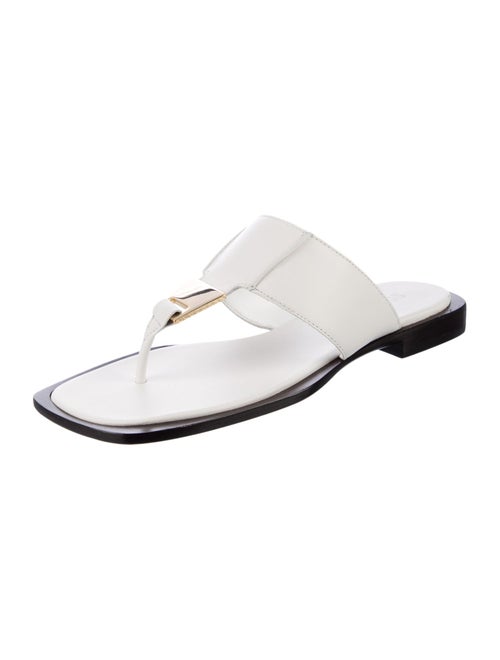 Schutz Leather Slides