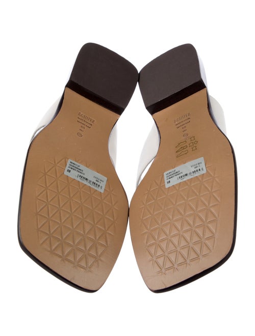 Schutz Leather Slides