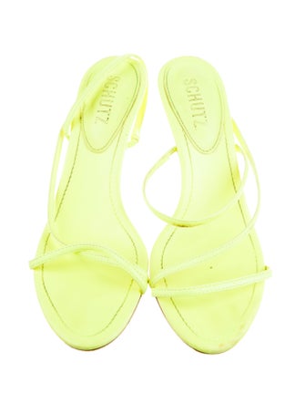 Schutz Leather Slides