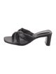 Schutz Leather Slides