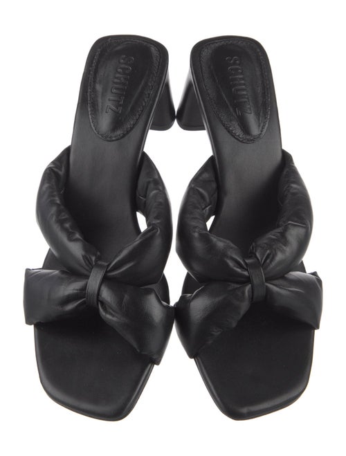 Schutz Leather Slides