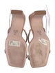 Schutz Suede Crystal Embellishments Slides